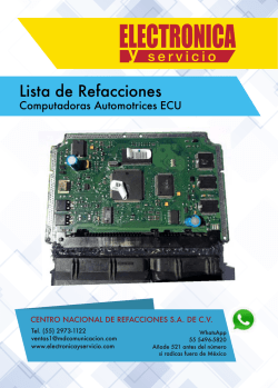 Lista de Refacciones - Electronica y Servicio