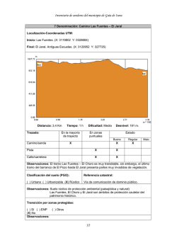 Inventario de senderos del municipio de Guía de