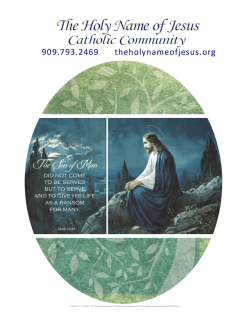 909.793.2469 theholynameofjesus.org