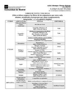 LIBROS DE TEXTO SECUNDARIA 2010-11