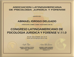 ABIMAEL IDROGO DELGADO - psicologia juridica y forense