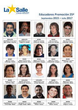 Educadores Promoción 25ª