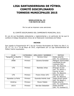 RESOLUCION No. 3 SANCIONES FECHA No. 2