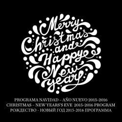 PROGRAMA NAVIDAD – AÑO NUEVO 2015