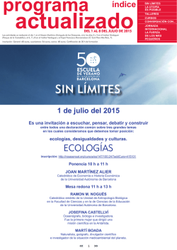 programa - Associació de Mestres Rosa Sensat