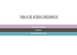 TABLA DE ÁCIDOS ORGÁNICOS