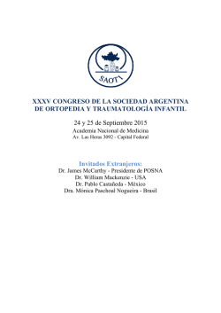 XXXV CONGRESO SAOTI 2015