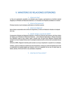 v. ministerio de relaciones exteriores