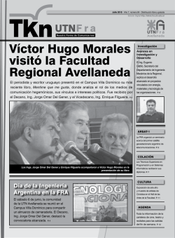 Víctor Hugo Morales visitó la Facultad Regional Avellaneda