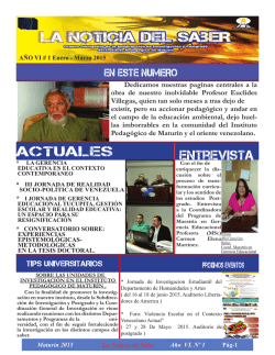 Actuales - Instituto Pedagógico Experimental de Maturín