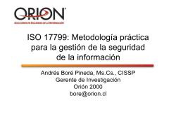 ISO 17799, metodología prácticav1.0