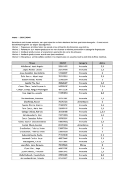 Anexo I : DENEGADOS Relación de solicitudes recibidas para