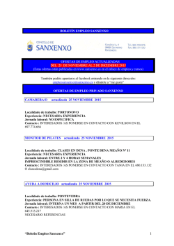 Empleo sanxenxo - A Illa de Arousa