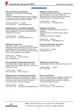 CIPAJ - Anuncios del 9 al 15 de abril 2015