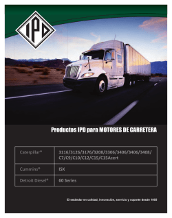 IPD Products for ON-HIGHWAY ENGINES Productos IPD para