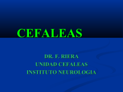 cefaleas - Instituto de Neurologí