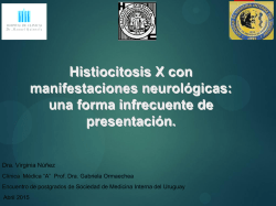 Histiocitosis X con manifestaciones neurológicas: una forma