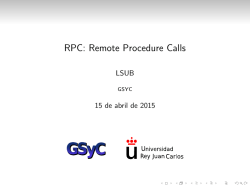 RPC: Remote Procedure Calls