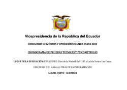 analista de nómina 3 - Vicepresidencia de la República del Ecuador