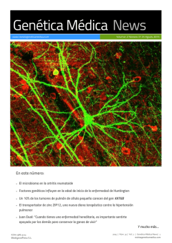 Descargar versión en PDF - Revista Genética Médica