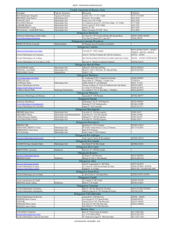 Listado de Prestadores Odontológicos
