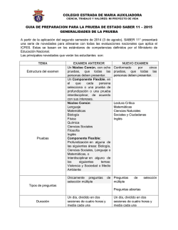generalidades de la prueba saber 11