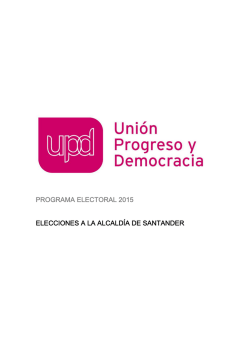 programa electoral 2015 elecciones a la alcaldía de santander
