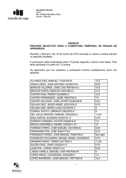 Resultados da proba práctica