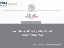 ley general de contabilidad gubernamental armonización