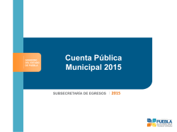 Cuenta Pública Municipal 2015 - cacep