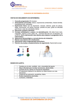 CUIDADOS DE ENFERMERIA EN EPOC