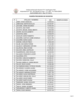 n° apellido y nombres dni observaciones 1 abed, sonia angelina