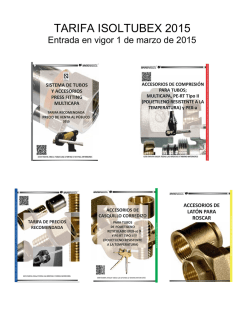 TARIFA ISOLTUBEX 2015