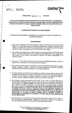 resolucion 00133 - Contraloria Municipal de Bucaramanga