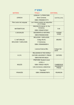 1º ESO - Colegio San Javier