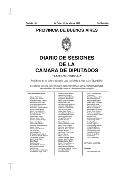 diario de sesiones de la camara de diputados