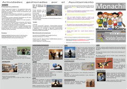 Actividades 2014-2015 - Ayuntamiento de Monachil