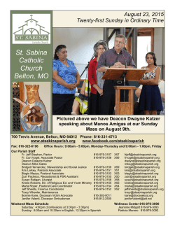 2 Weeks Ago () - Saint Sabina Parish