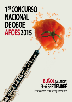 1ER CONCURSO NACIONAL DE OBOE AFOES2015