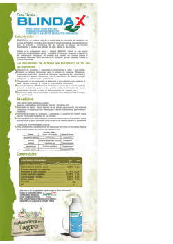 Ficha Tecnica BLINDAX A 2013