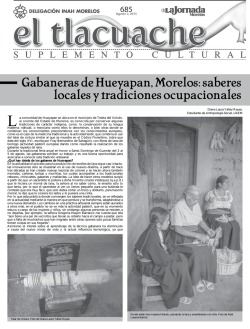 Gabaneras de Hueyapan, Morelos: saberes locales y