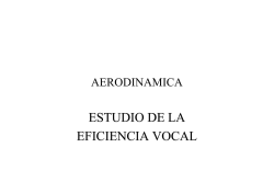 ESTUDIO DE LA EFICIENCIA VOCAL