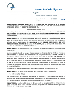 resolucion adjudicacion - Autoridad Portuaria de la Bahía de Algeciras