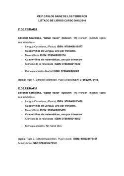 libros 2015-2016 - CEIP Carlos Sainz de los Terreros