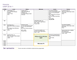 Consultar horarios del semestre 2016-1