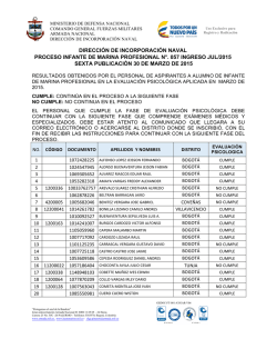SEXTA PUBLICACION PROCESO INFANTE DE MARINA