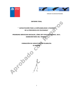 Informe Final – Fund. Filadelfia