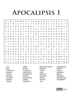 Sopa de Letras: Apocalipsis 1