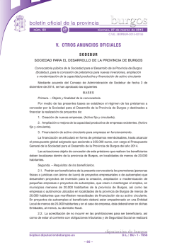 Sodebur: Préstamos para inversiones y activo circulante en la