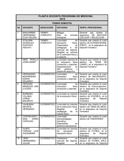 planta docente programa de medicina 2015